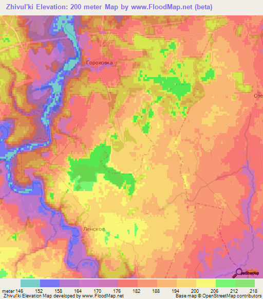 Zhivul'ki,Russia Elevation Map