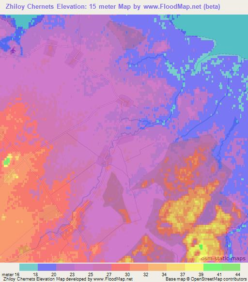 Zhiloy Chernets,Russia Elevation Map