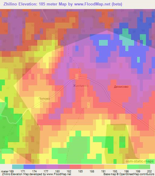 Zhilino,Russia Elevation Map