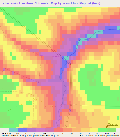 Zhernovka,Russia Elevation Map