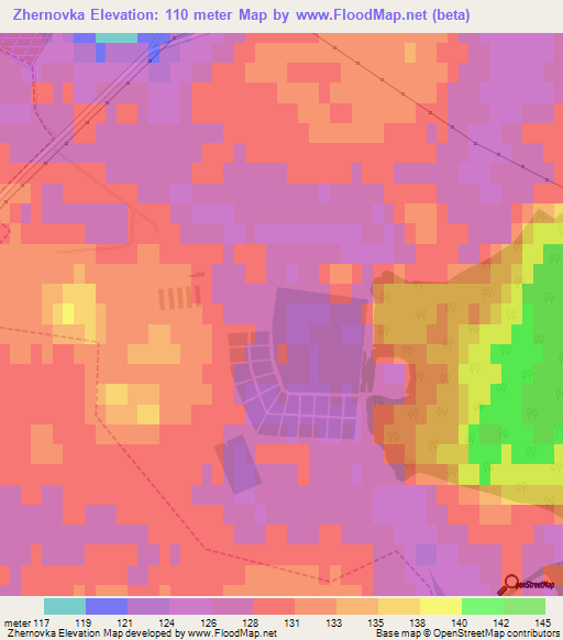 Zhernovka,Russia Elevation Map