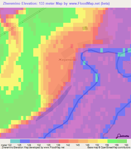 Zheremino,Russia Elevation Map