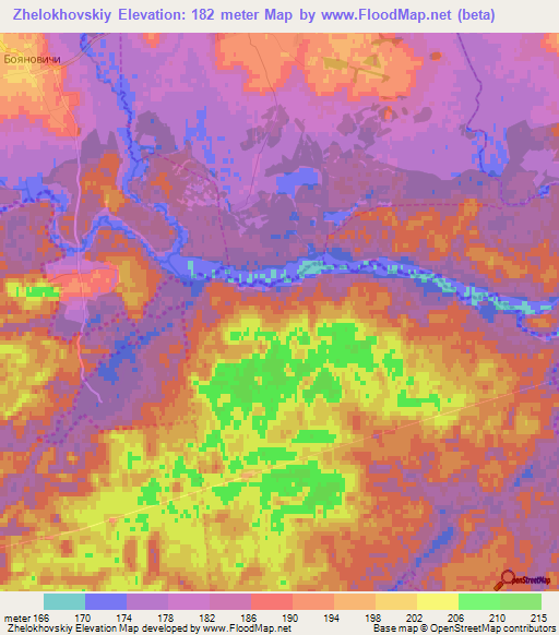 Zhelokhovskiy,Russia Elevation Map