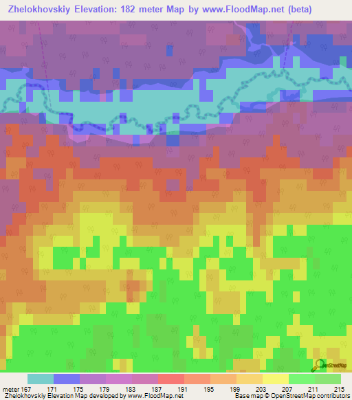 Zhelokhovskiy,Russia Elevation Map