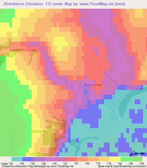 Zhelokhovo,Russia Elevation Map