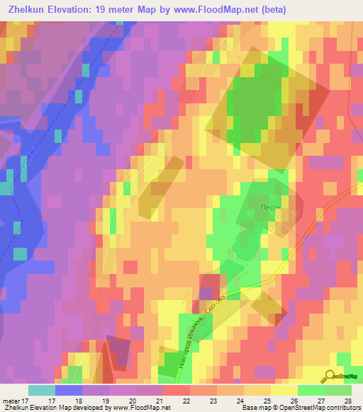 Zhelkun,Russia Elevation Map