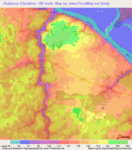 Zhdanovo,Russia Elevation Map