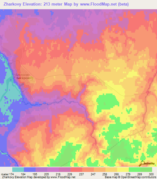 Zharkovy,Russia Elevation Map