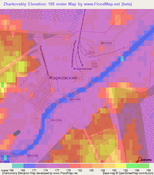 Zharkovskiy,Russia Elevation Map