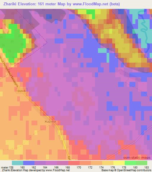 Zhariki,Russia Elevation Map