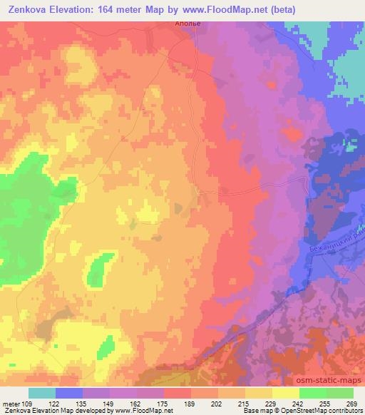 Zenkova,Russia Elevation Map