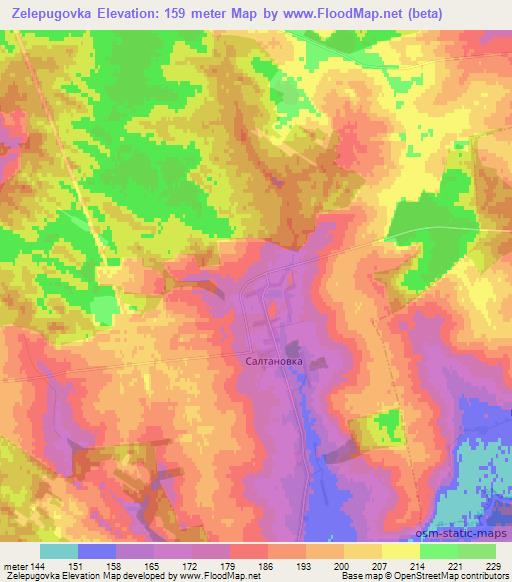 Zelepugovka,Russia Elevation Map