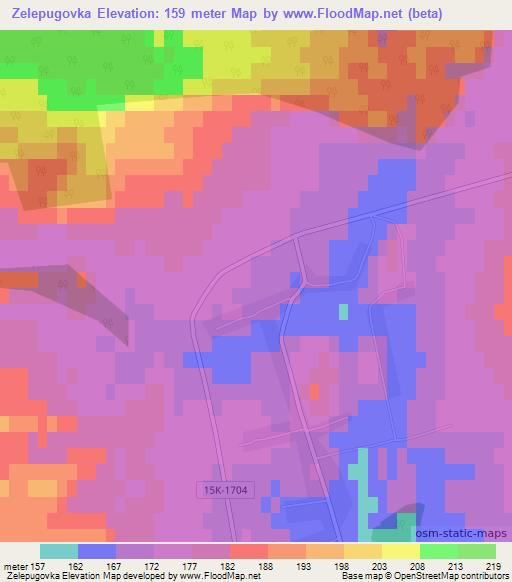 Zelepugovka,Russia Elevation Map