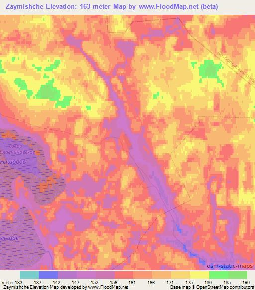 Zaymishche,Russia Elevation Map