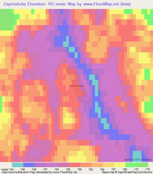 Zaymishche,Russia Elevation Map