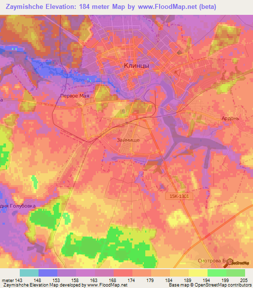 Zaymishche,Russia Elevation Map