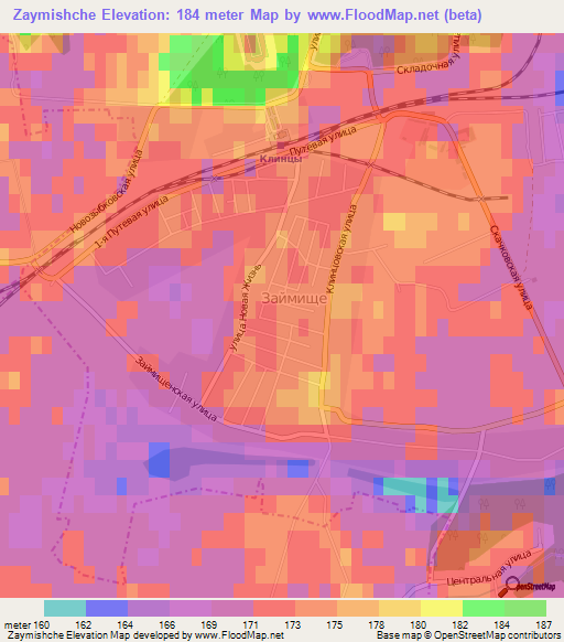 Zaymishche,Russia Elevation Map