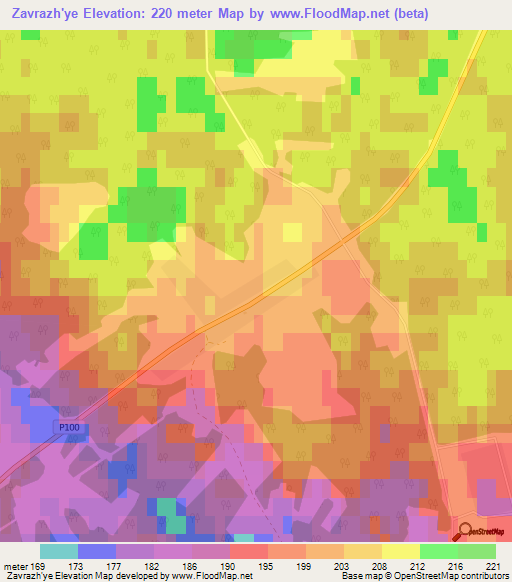 Zavrazh'ye,Russia Elevation Map