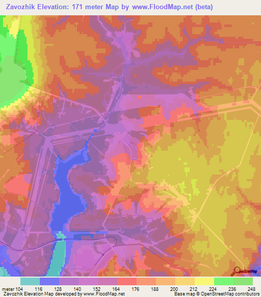 Zavozhik,Russia Elevation Map