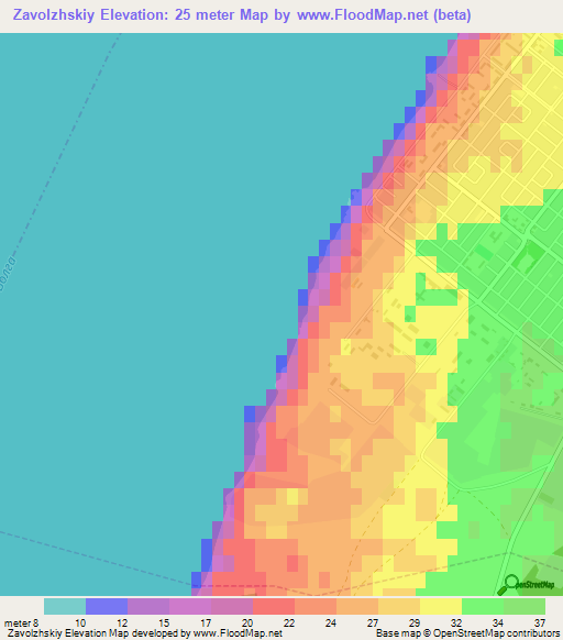 Zavolzhskiy,Russia Elevation Map