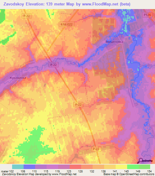 Zavodskoy,Russia Elevation Map