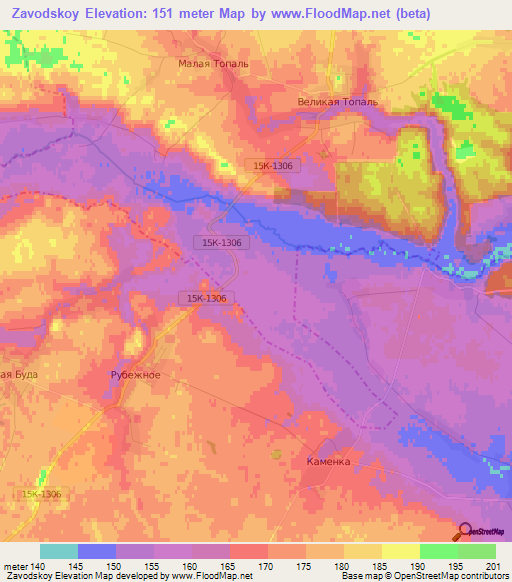 Zavodskoy,Russia Elevation Map