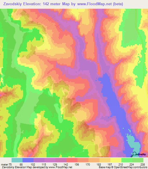 Zavodskiy,Russia Elevation Map