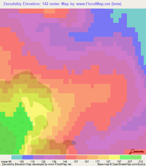 Zavodskiy,Russia Elevation Map