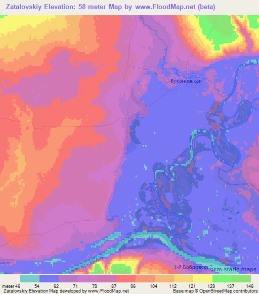 Zatalovskiy,Russia Elevation Map