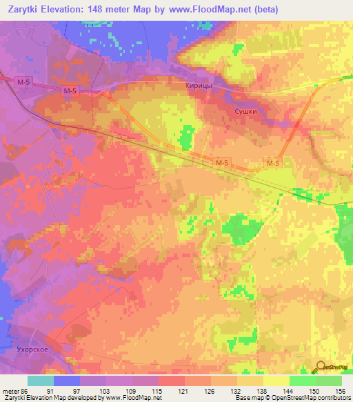 Zarytki,Russia Elevation Map