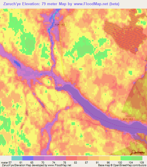 Zaruch'ye,Russia Elevation Map