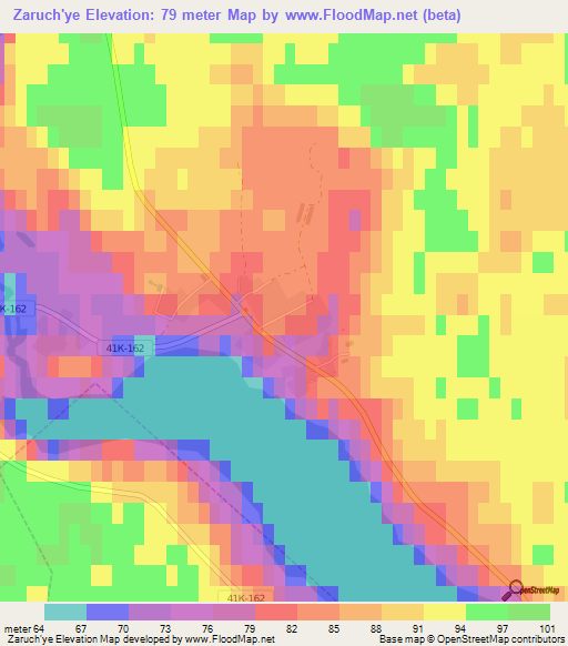 Zaruch'ye,Russia Elevation Map