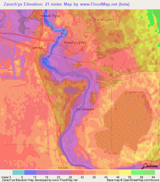 Zarech'ye,Russia Elevation Map