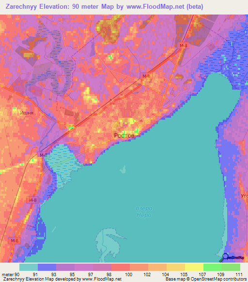 Zarechnyy,Russia Elevation Map