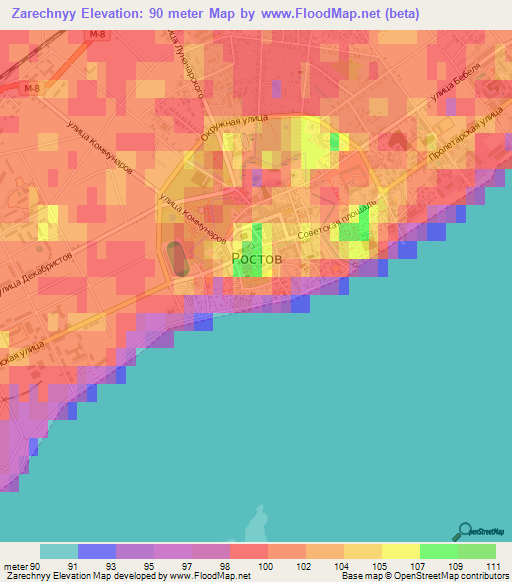 Zarechnyy,Russia Elevation Map