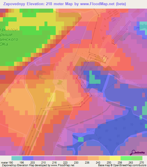 Zapovednyy,Russia Elevation Map