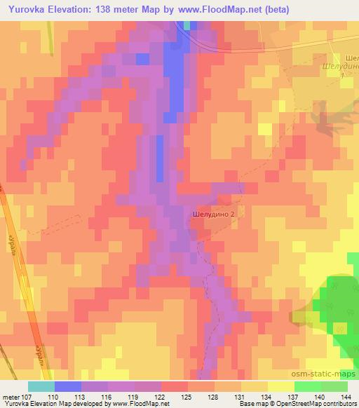 Yurovka,Russia Elevation Map