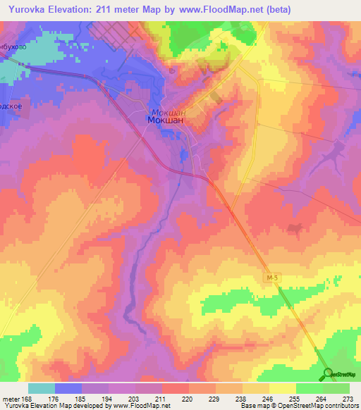 Yurovka,Russia Elevation Map