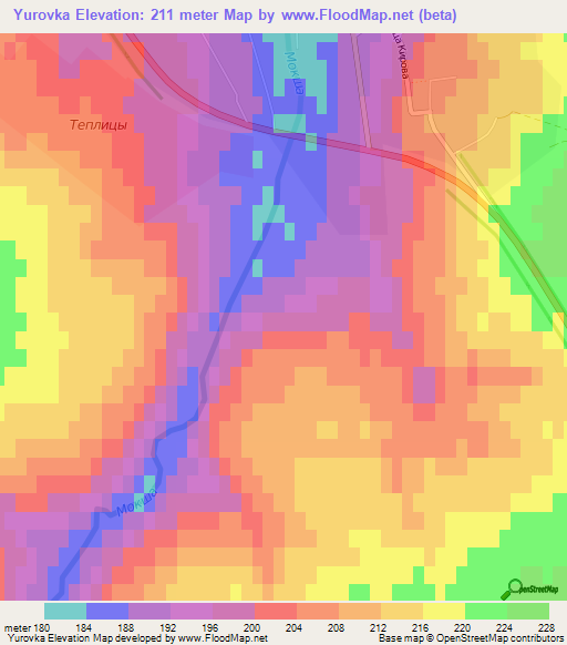 Yurovka,Russia Elevation Map