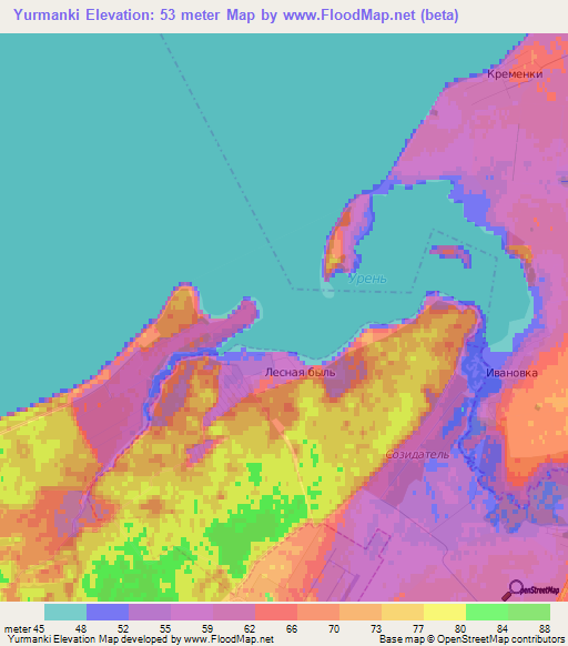 Yurmanki,Russia Elevation Map