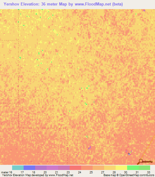 Yershov,Russia Elevation Map