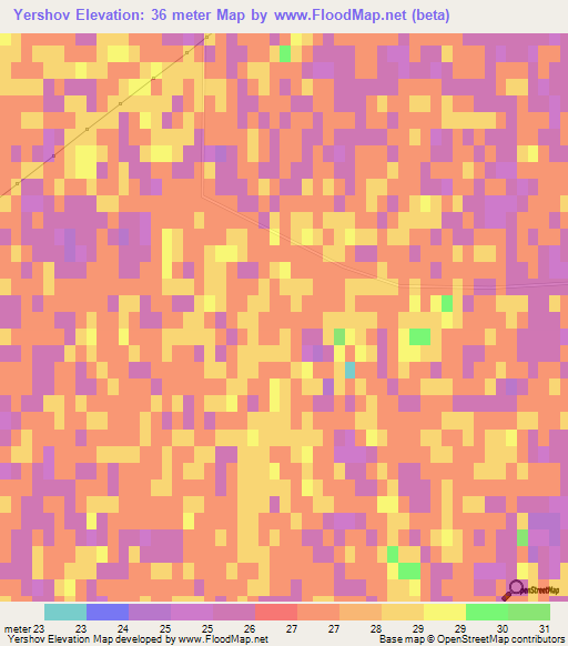 Yershov,Russia Elevation Map