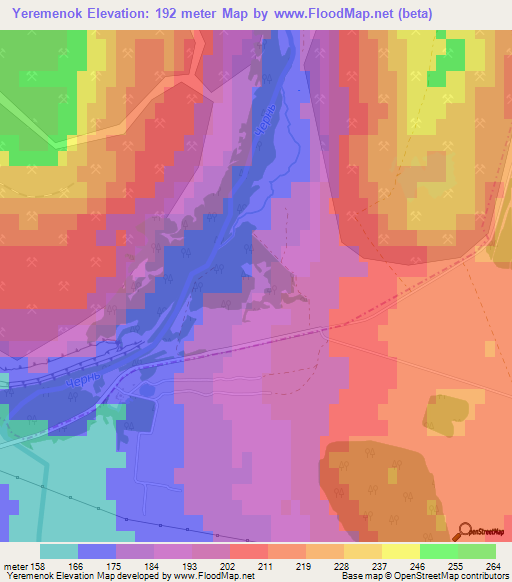 Yeremenok,Russia Elevation Map