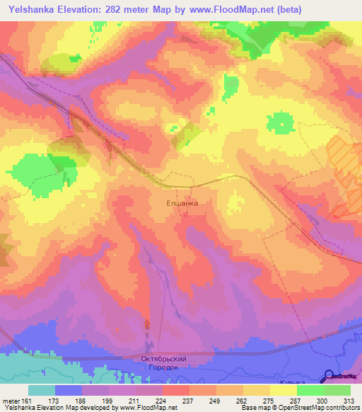 Yelshanka,Russia Elevation Map