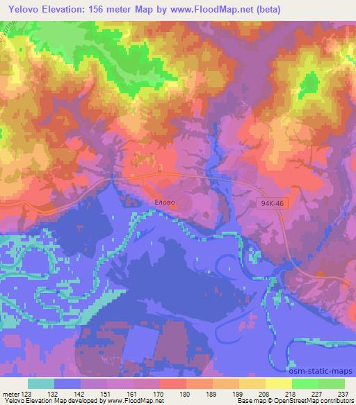 Yelovo,Russia Elevation Map