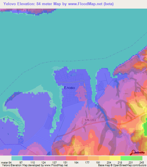 Yelovo,Russia Elevation Map