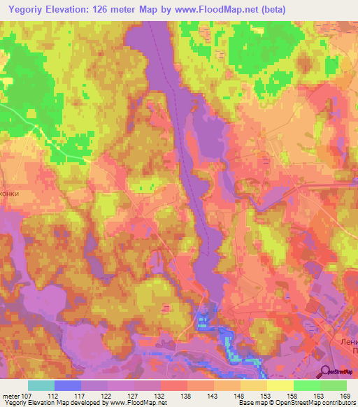 Yegoriy,Russia Elevation Map