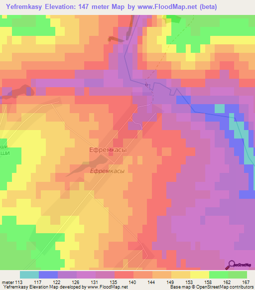 Yefremkasy,Russia Elevation Map