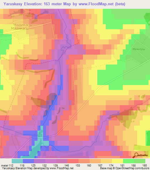 Yaruskasy,Russia Elevation Map