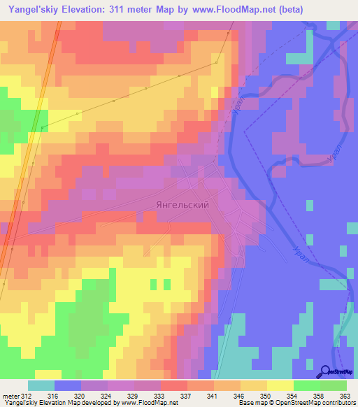 Yangel'skiy,Russia Elevation Map